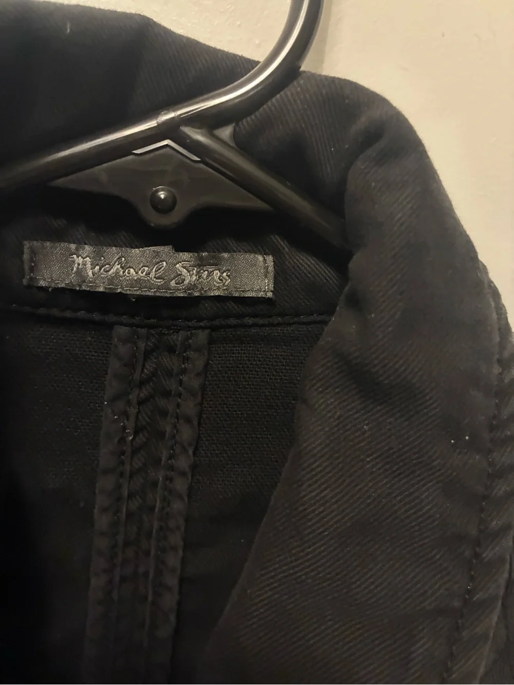 Michael Stars Black Quilted Detail Asymmetrical Zip Jacket - Picture 3 of 5